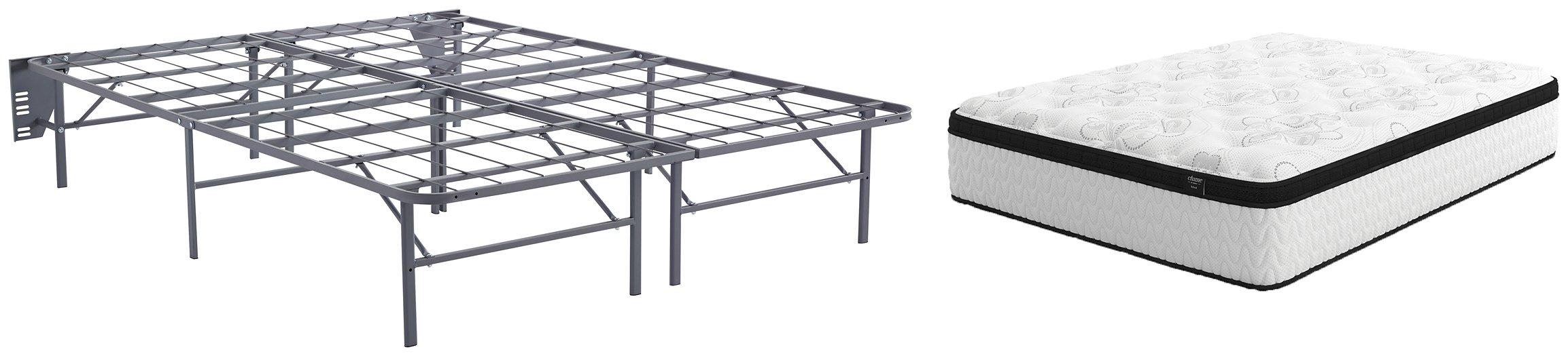 Chime 12 Inch Hybrid 2-Piece Mattress Set with Better Than A Boxspring