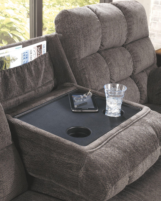 Acieona - Rec Sofa W/drop Down Table