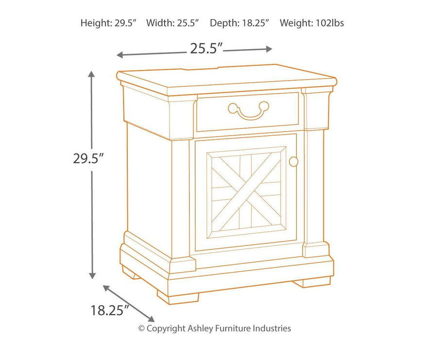 Bolanburg - One Drawer Night Stand