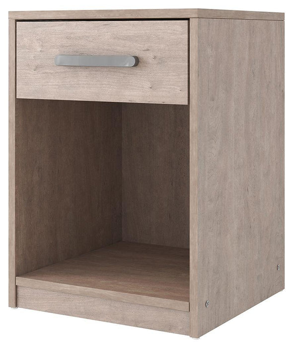 Flannia - Gray - One Drawer Night Stand