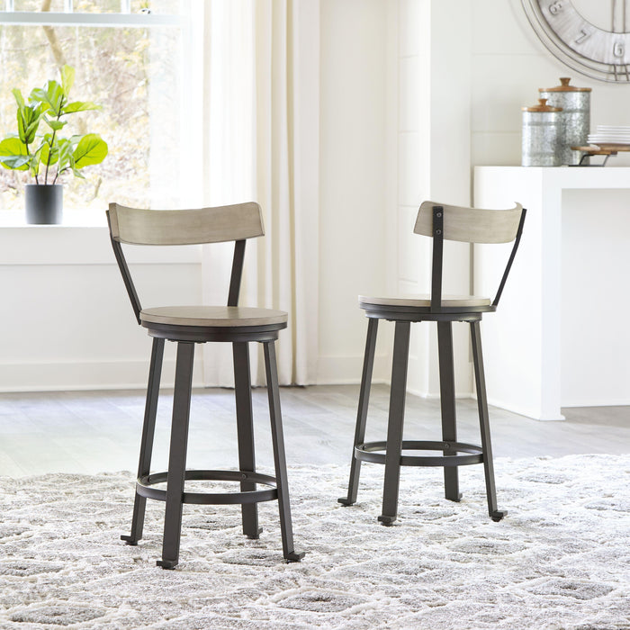 Melenski - Swivel Barstool (2/cn)