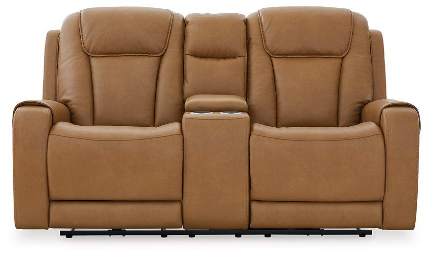 Card Player Cappuccino Power Reclining Loveseat