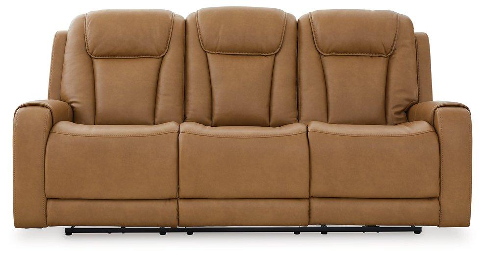 Card Player Cappuccino Power Reclining Sofa