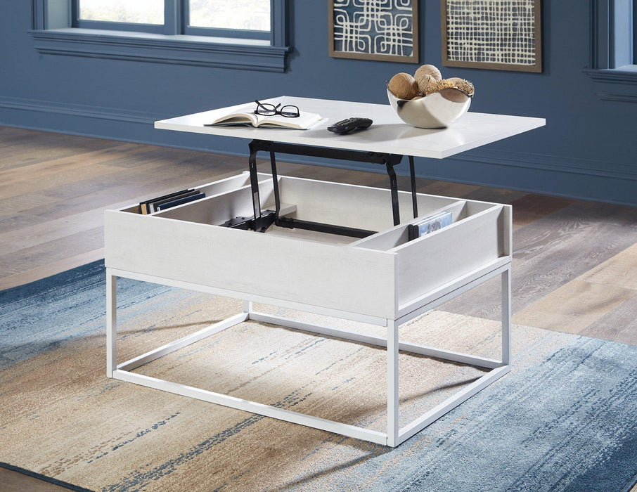 Deznee White Lift Top Coffee Table