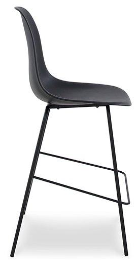 Forestead Black Counter Height Bar Stool