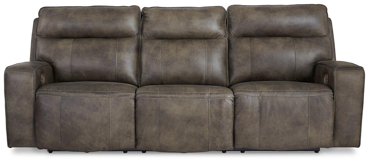 Game Plan Concrete Power Reclining Sofa