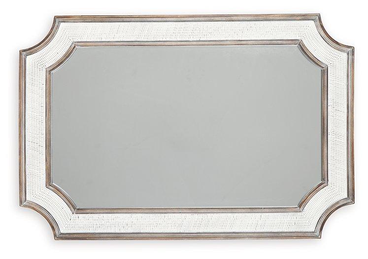 Howston Antique White Accent Mirror