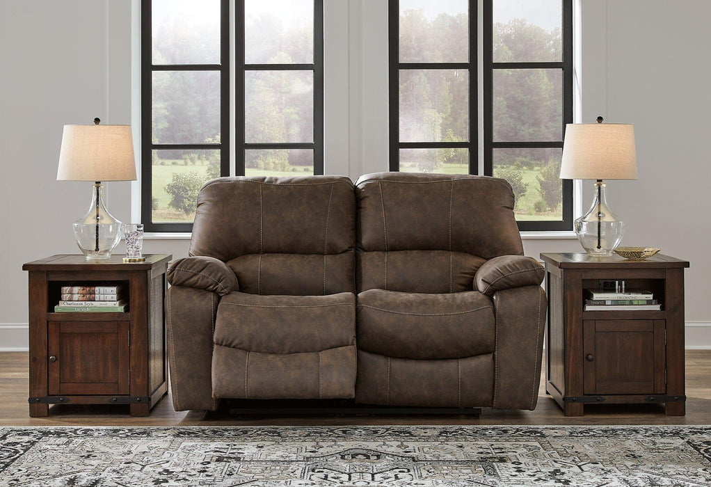 Kilmartin Chocolate Reclining Loveseat