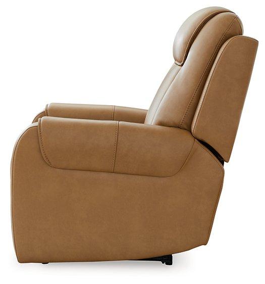 Card Player Cappuccino Power Recliner