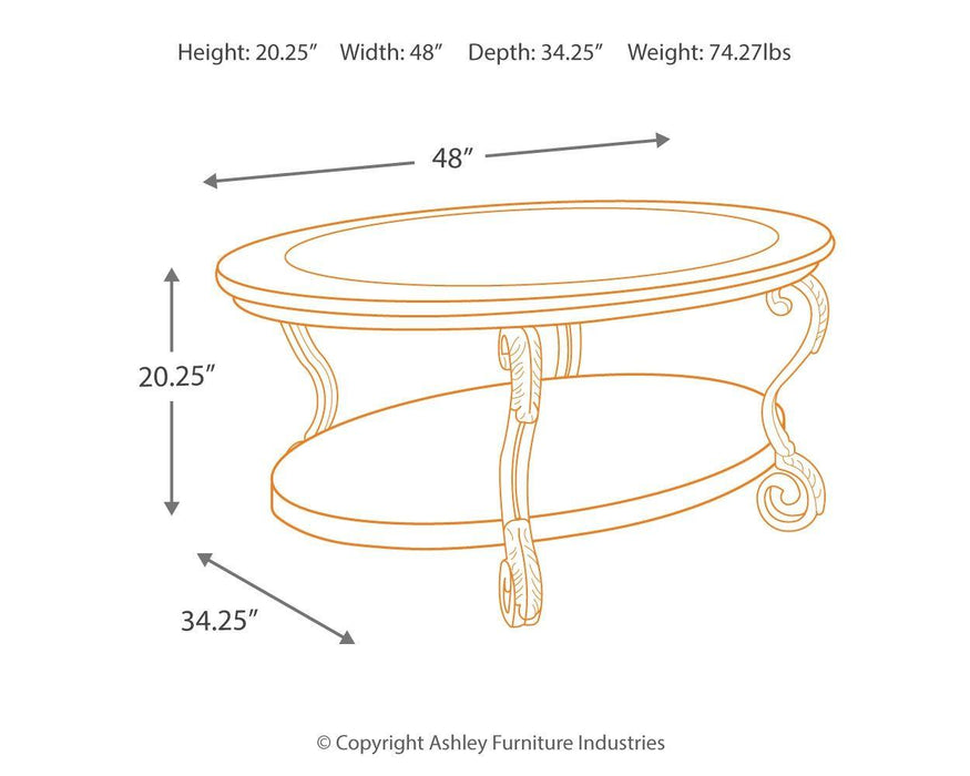 Nestor - Oval Cocktail Table