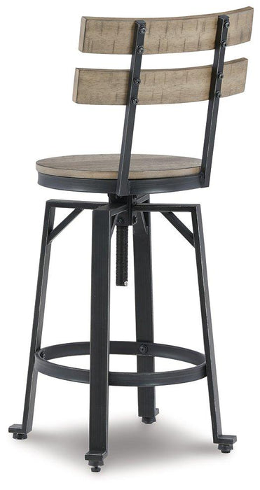 Lesterton Light Brown/Black Counter Height Bar Stool (Set of 2)