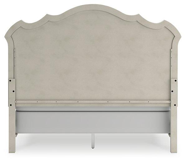 Arlendyne Antique White King Upholstered Bed