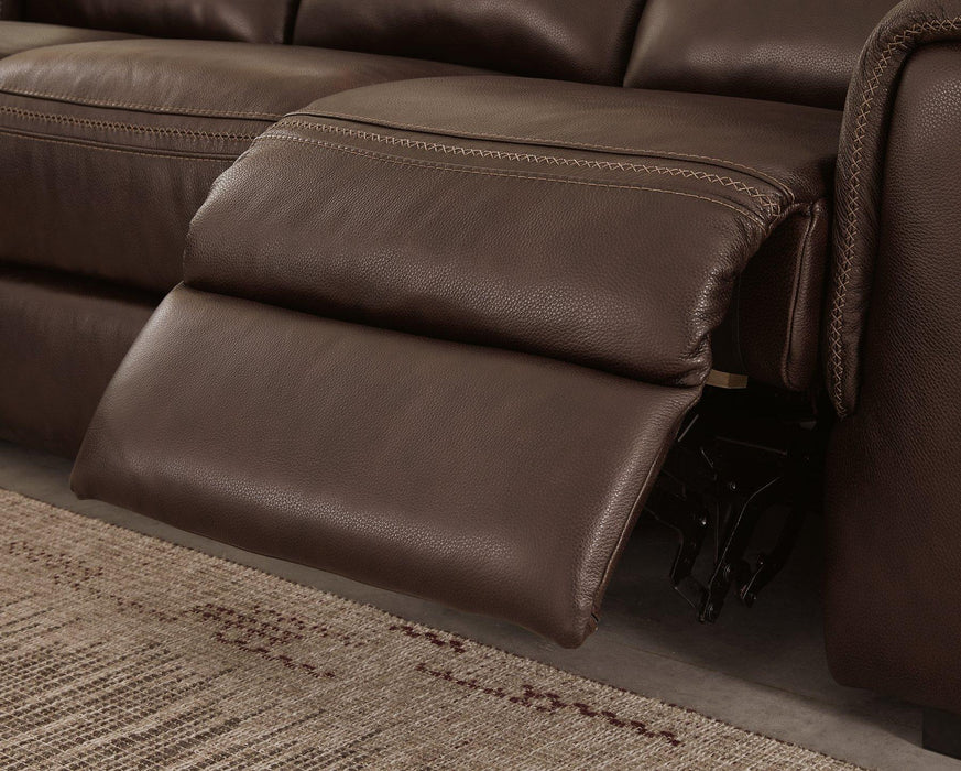 Alessandro Walnut Power Reclining Sofa