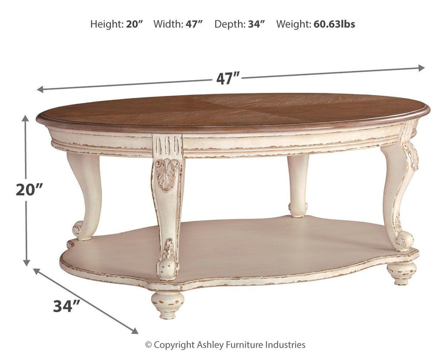 Realyn - Oval Cocktail Table