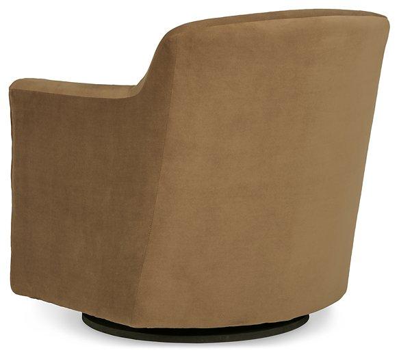 Bradney Honey Swivel Accent Chair