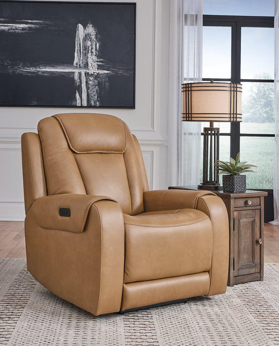 Card Player Cappuccino Power Recliner