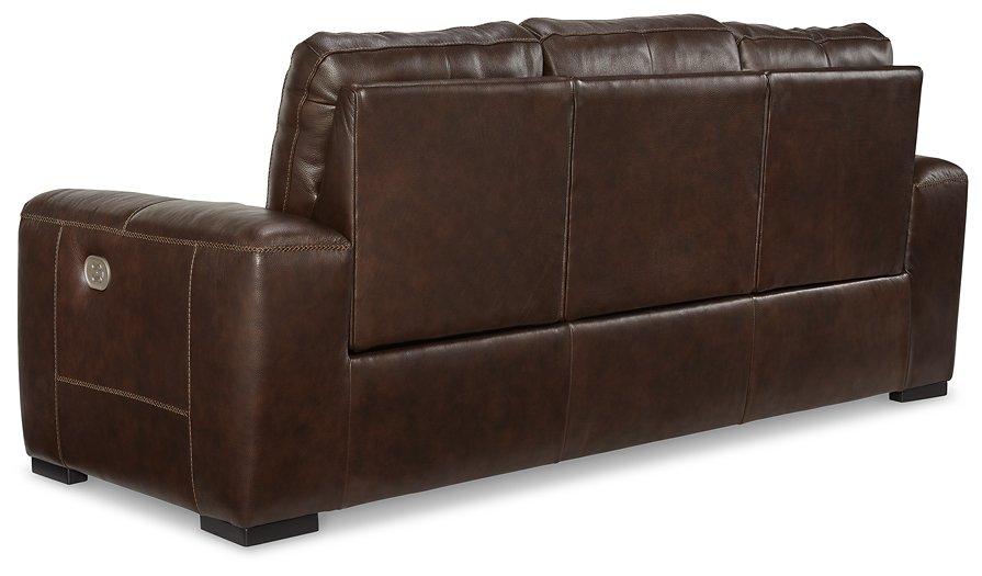 Alessandro Walnut Power Reclining Sofa