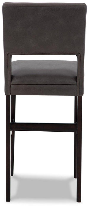 Leektree Gray/Brown Bar Height Bar Stool