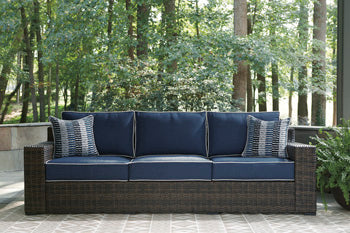 Grasson Lane 3-Piece Outdoor Sofa and Loveseat with Ottoman