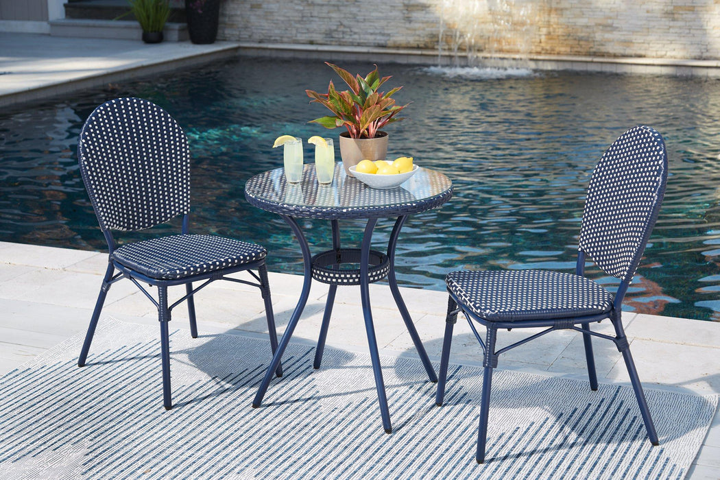 Odyssey Blue Outdoor Table and Chairs (Set of 3) image