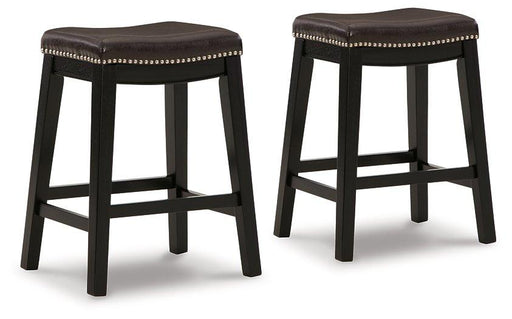 Lemante Dark Brown Counter Height Bar Stool image