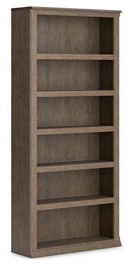 Janismore Weathered Gray Large Bookcase image