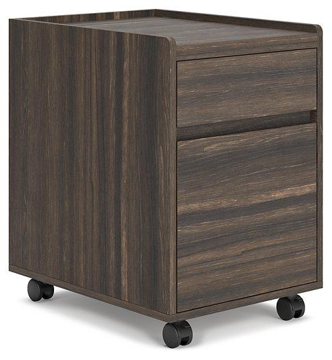 Zendex Dark Brown File Cabinet image