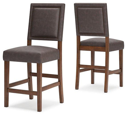 Benmara Grayish Brown/Brown Counter Height Bar Stool image